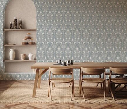 Click to View All Dining room Wallpaper styles at Decor Warehouse