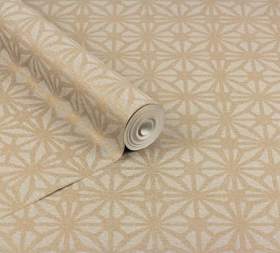 Shop Gold Wallpaper Collection - Gold Geometric wallpaper roll by Arthouse