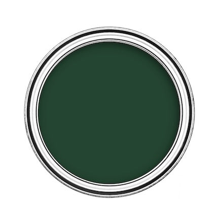 Shop green emulsion paint for walls & ceilings - Birds eye view of green emulsion paint in tin