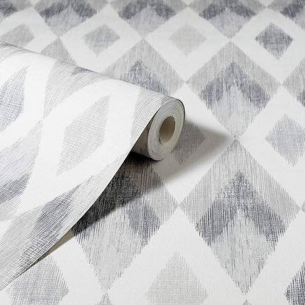 Grey Geometric Wallpaper Collection - Arthouse diamond Wallpaper Roll