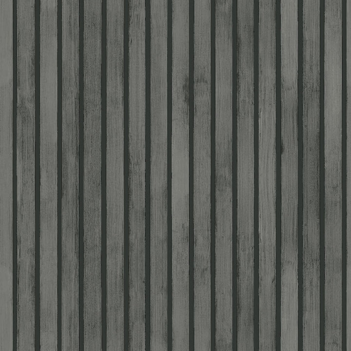 Arthouse Wood Slats Charcoal Grey Wallpaper - 923801