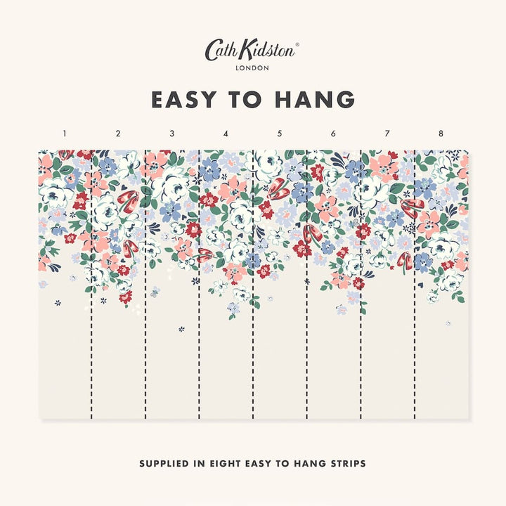 Cath Kidston Clifton Floral Cream Wall Mural - 127772M