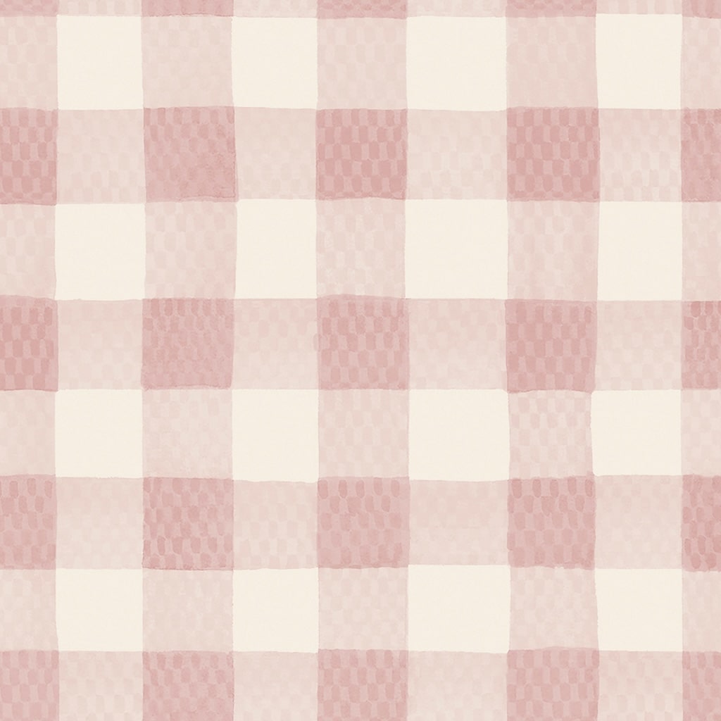 - Cath Kidston Painted Gingham Pink Wallpaper - 125515 - Decor Warehouse