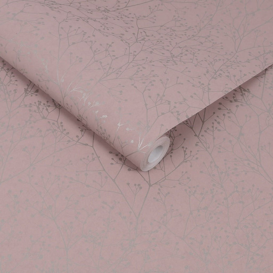 - Clarissa Hulse Gypsophila Shell & Rose Gold Wallpaper - 120373 - Decor Warehouse