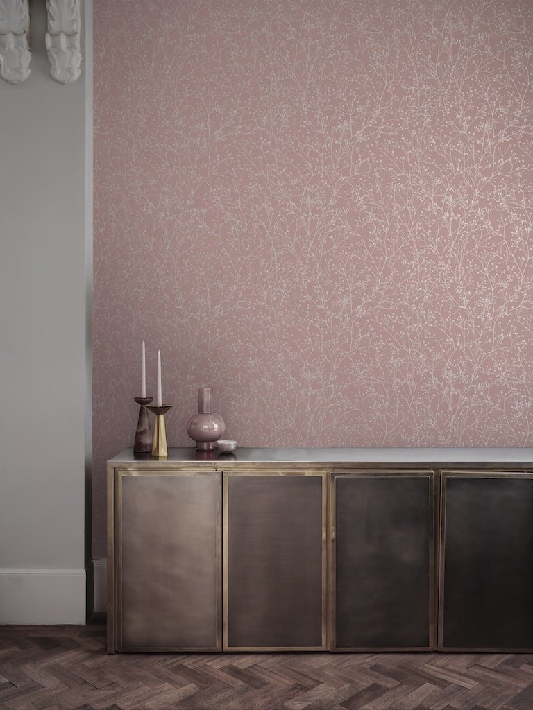 - Clarissa Hulse Gypsophila Shell & Rose Gold Wallpaper - 120373 - Decor Warehouse