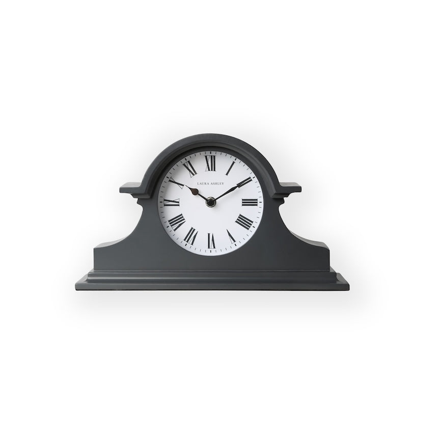 Laura Ashley Edith Mantel Charcoal Grey Clock – Decor Warehouse