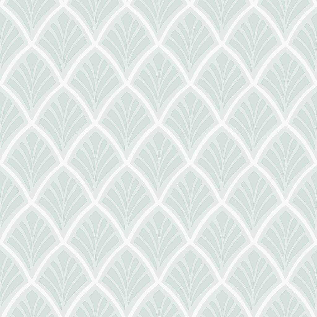 - Laura Ashley Florin Duck Egg Wallpaper - 113376 - Decor Warehouse