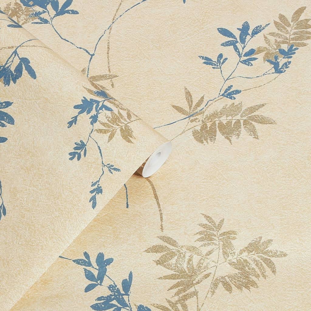 - Laura Ashley Mari Gold Wallpaper - 119841 - Decor Warehouse