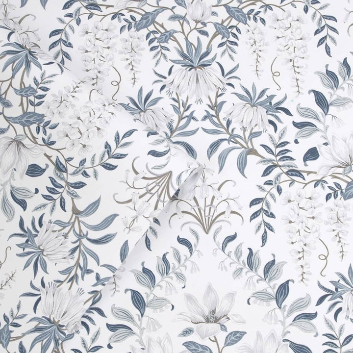 - Laura Ashley Parterre Off White Wallpaper - 113405 - Decor Warehouse