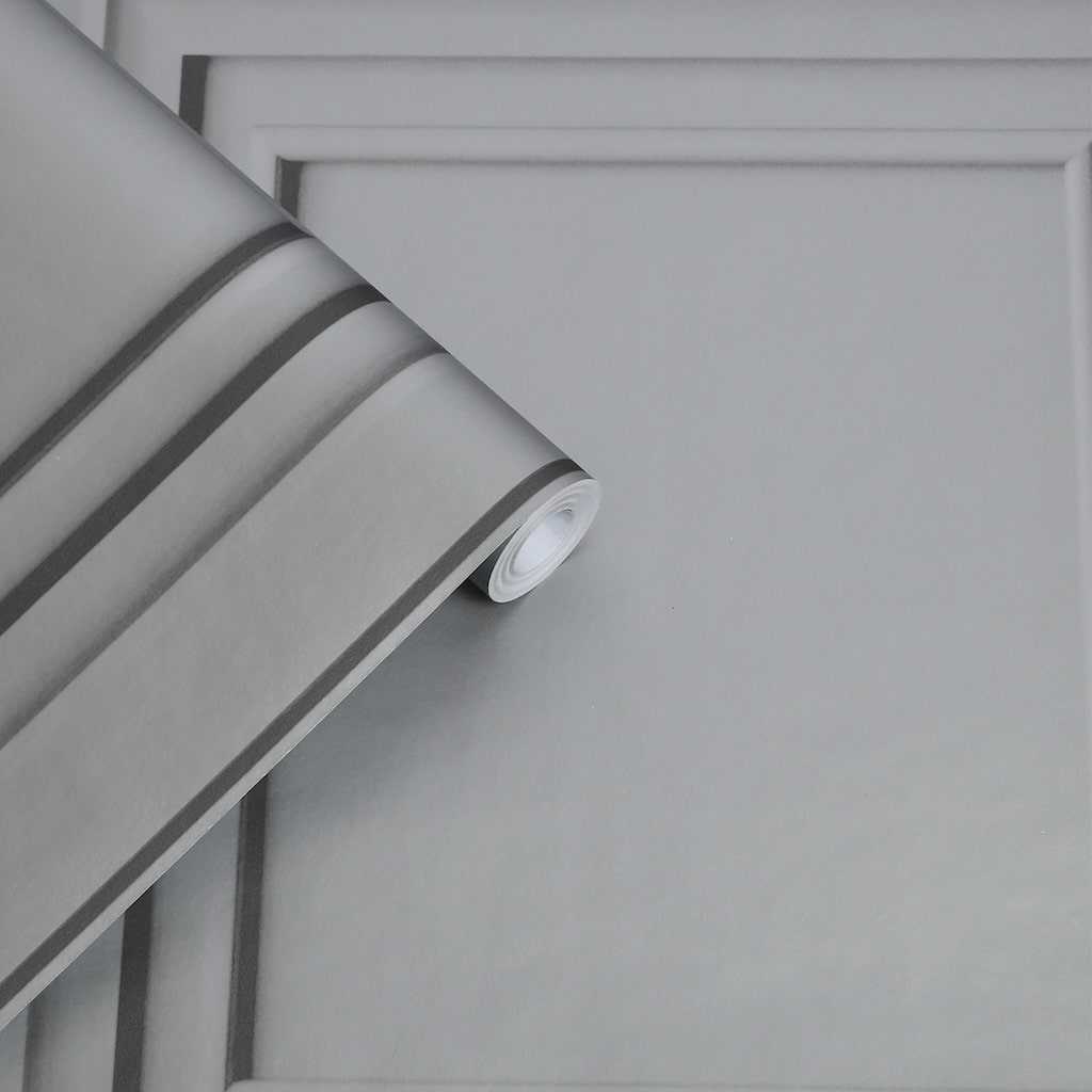 - Laura Ashley Redbrook Wood Panel Silver Wallpaper - 119845 - Decor Warehouse