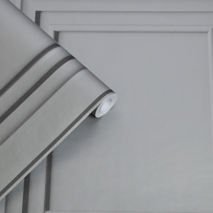 - Laura Ashley Redbrook Wood Panel Silver Wallpaper - 119845 - Decor Warehouse