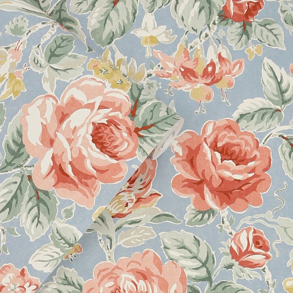 - Laura Ashley Wild Roses Ochre Yellow Wallpaper - 122753 - Decor Warehouse