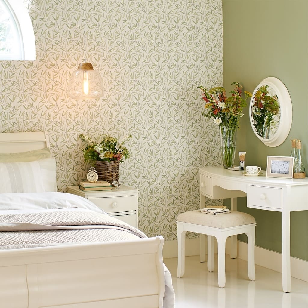- Laura Ashley Willow Leaf Hedgerow Wallpaper - 113364 - Decor Warehouse