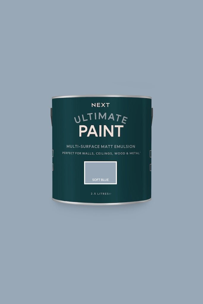 - Next Ultimate Multi Surface Matt Emulsion Paint - Soft Blue 2.5L - U37105 - Decor Warehouse