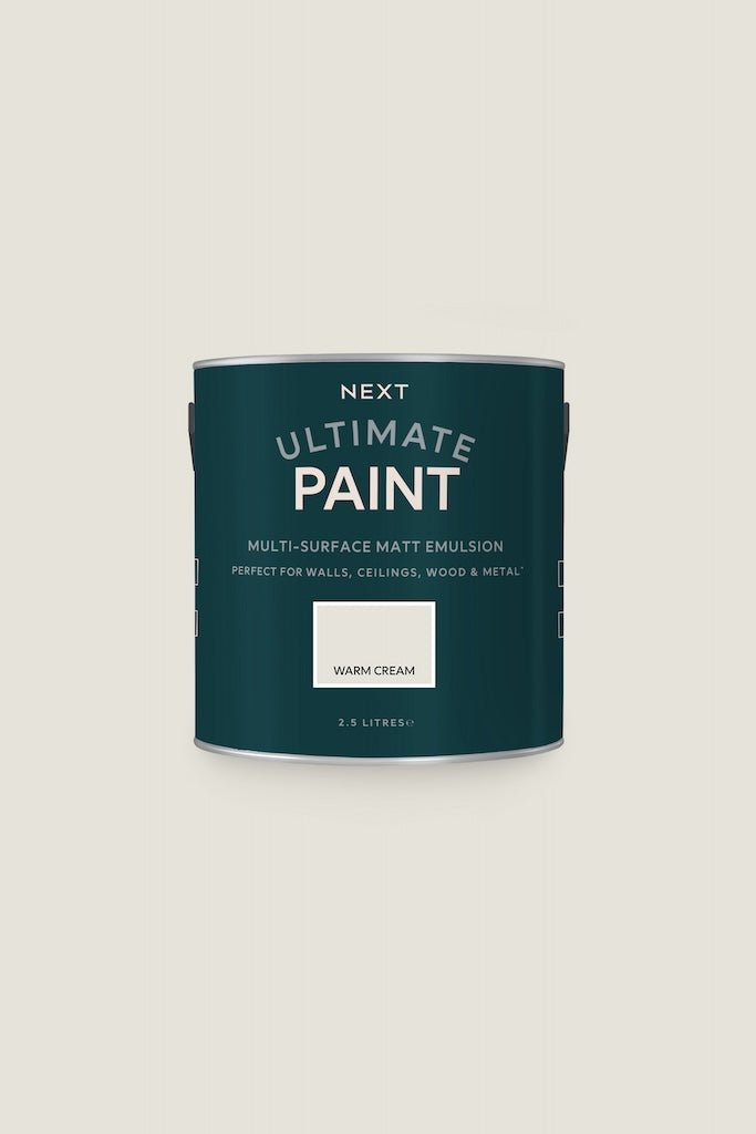 - Next Ultimate Multi Surface Matt Emulsion Paint - Warm Cream 2.5L - T82888 - Decor Warehouse