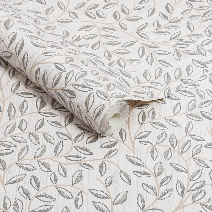 Superfresco Easy Linden Willow Leaf Mocha Wallpaper - 140047