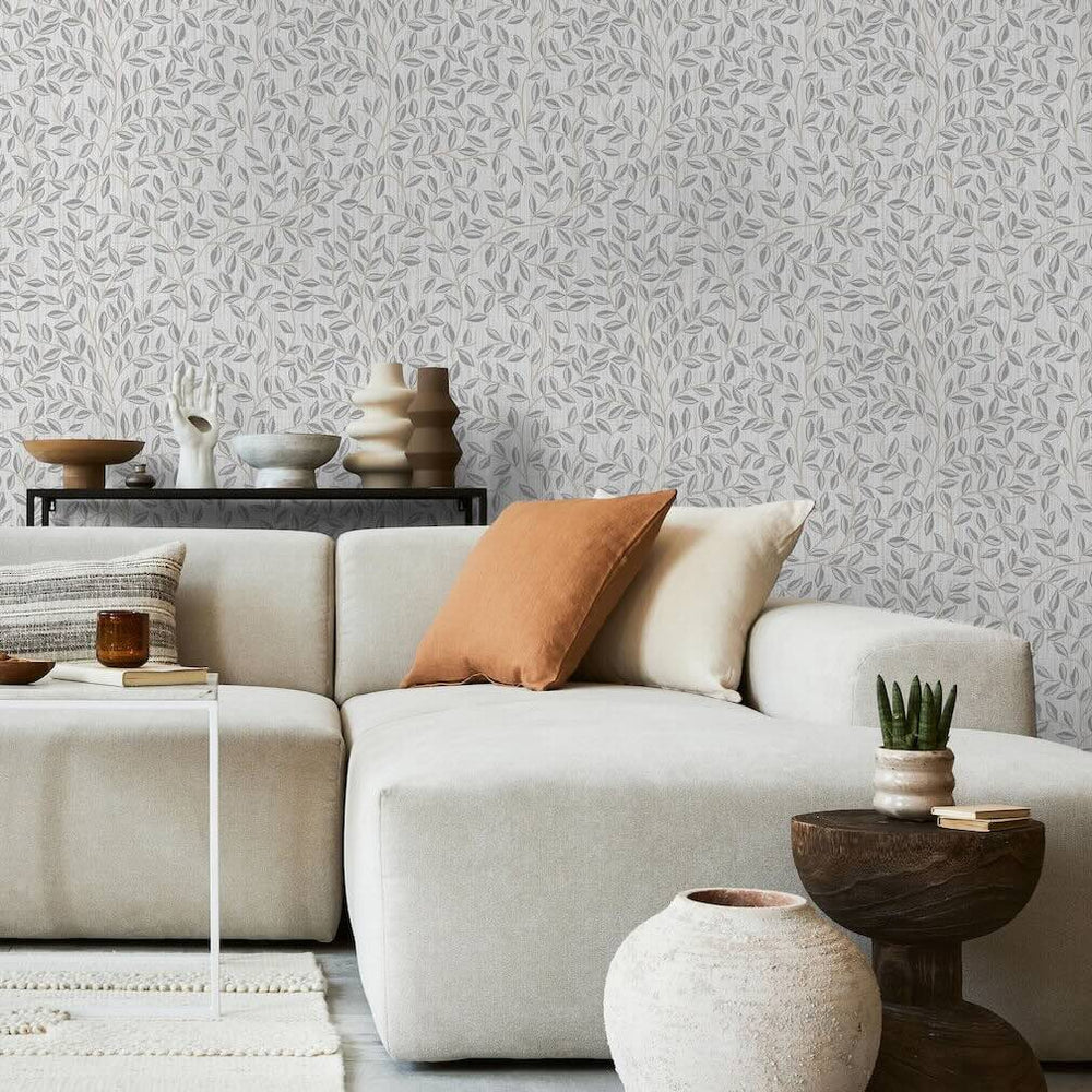 Superfresco Easy Linden Willow Leaf Mocha Wallpaper - 140047