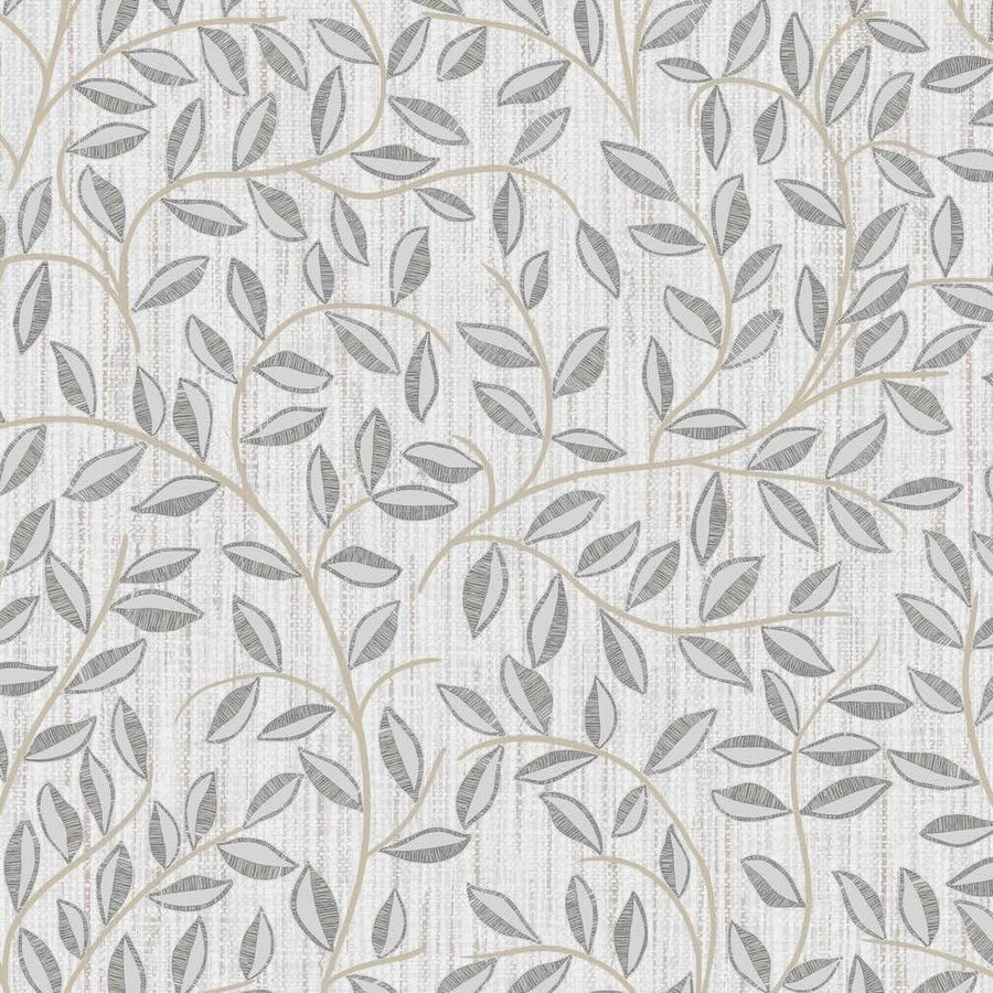 Superfresco Easy Linden Willow Leaf Mocha Wallpaper - 140047