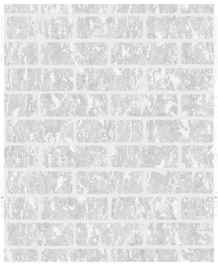 Superfresco Milan Brick Silver Wallpaper - 106523