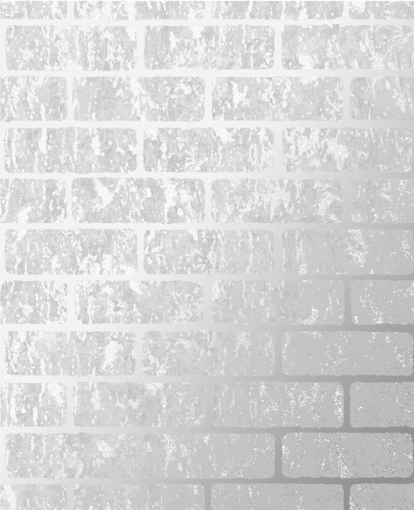 Superfresco Milan Brick Silver Wallpaper - 106523