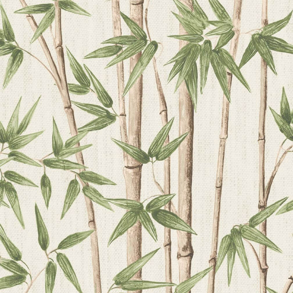 Woodchip & Magnolia Bamboozle Sage Wallpaper - WM-397-02