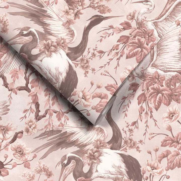 Woodchip & Magnolia Maurice Blush Pink Wallpaper - WM-411-03