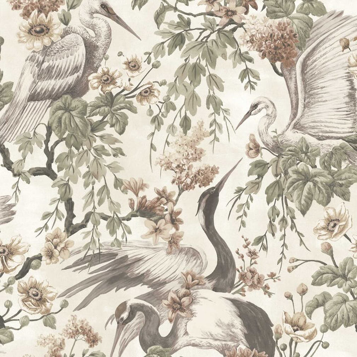 Woodchip & Magnolia Maurice Sage Wallpaper - WM-411-06