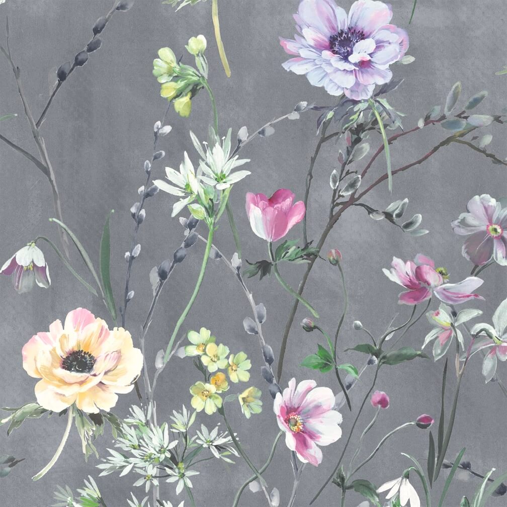 Woodchip & Magnolia Maytime Dusky Grey Wallpaper - WM-383-04