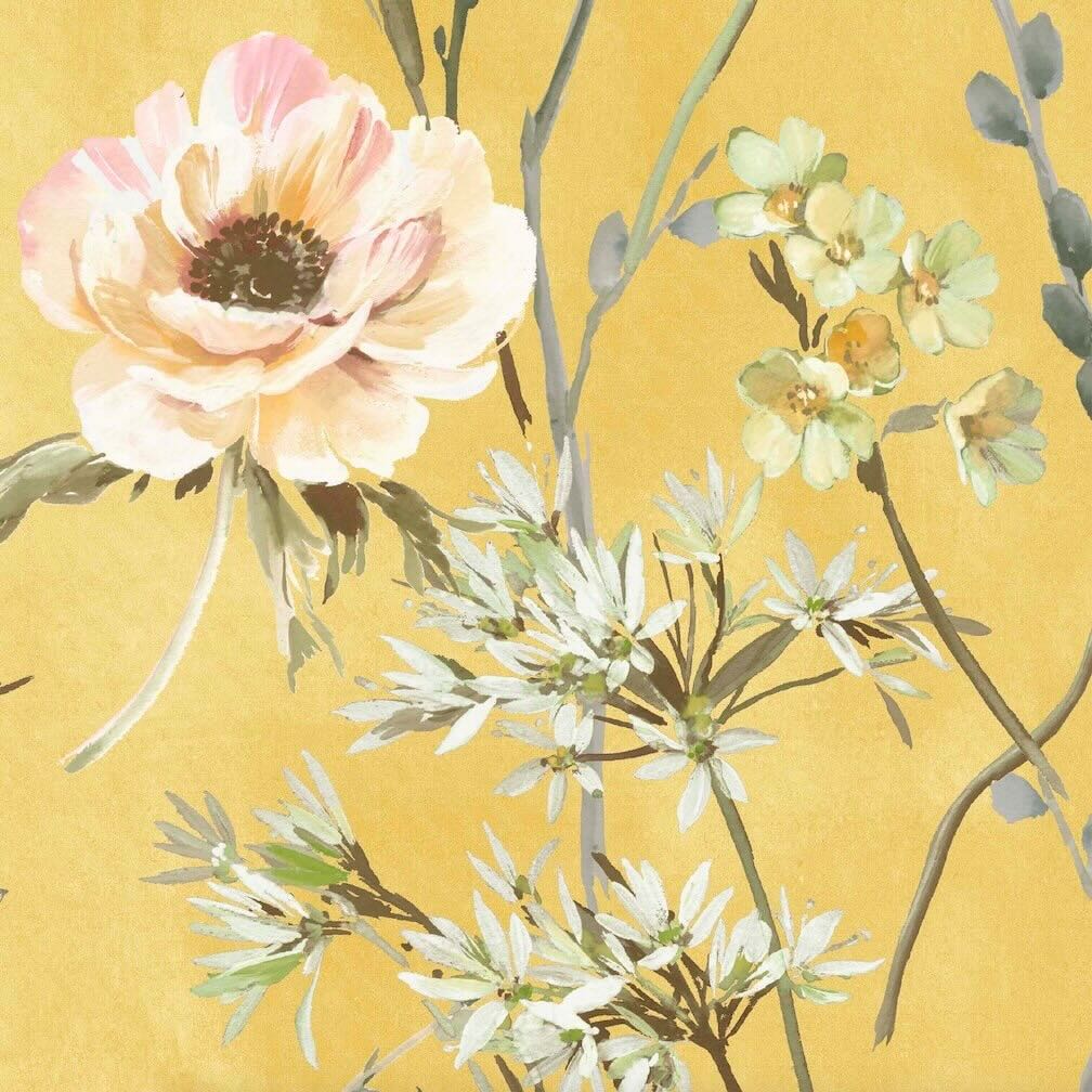 Woodchip & Magnolia Maytime Sunny Yellow Wallpaper - WM-383-06