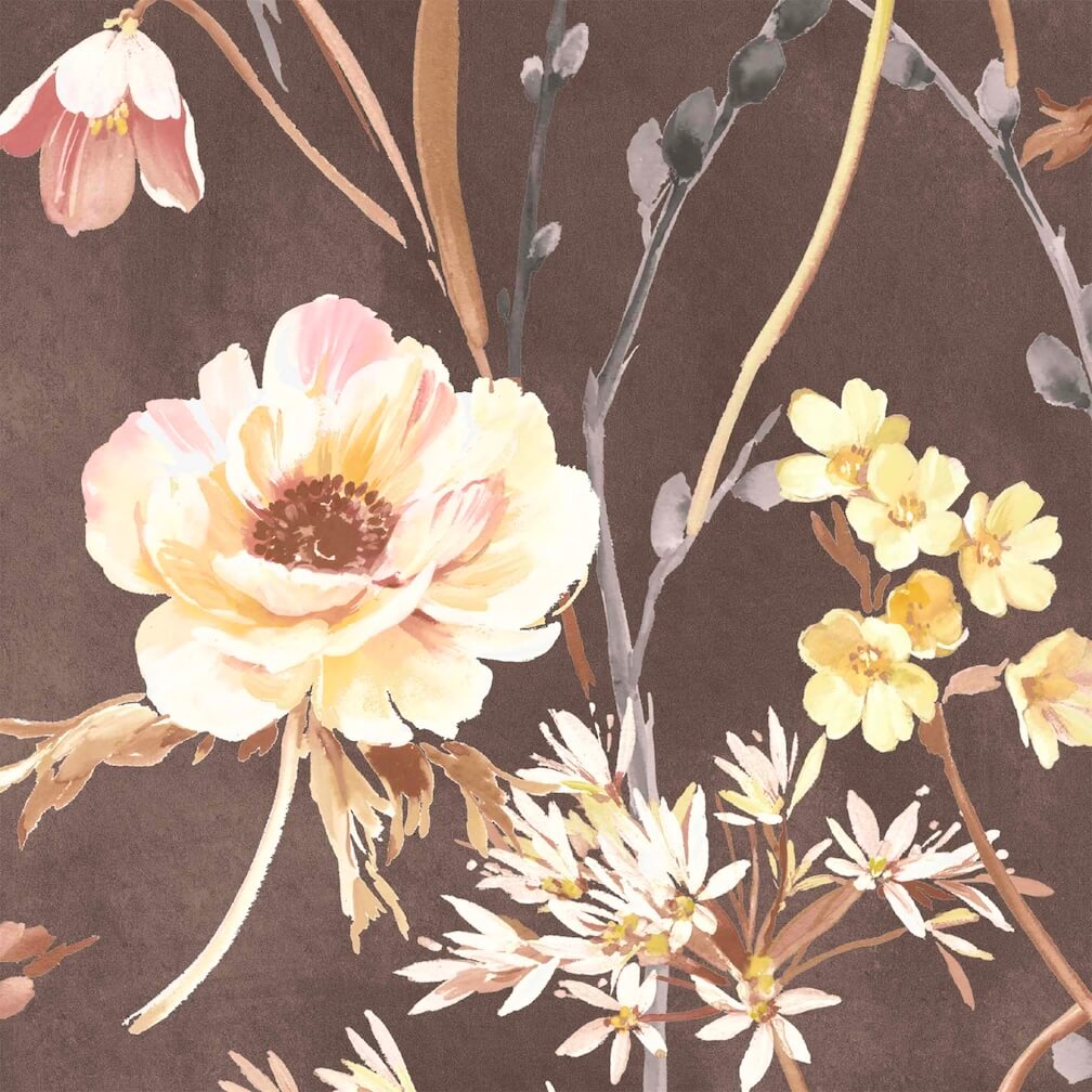 Woodchip & Magnolia Maytime Vintage Brown Wallpaper - WM-383-05