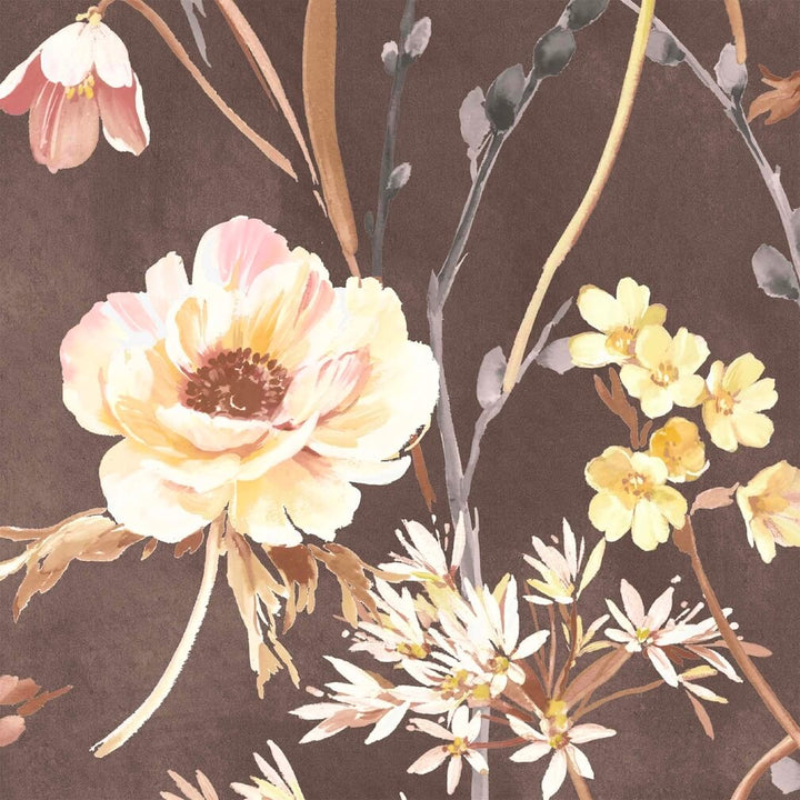 Woodchip & Magnolia Maytime Vintage Brown Wallpaper - WM-383-05