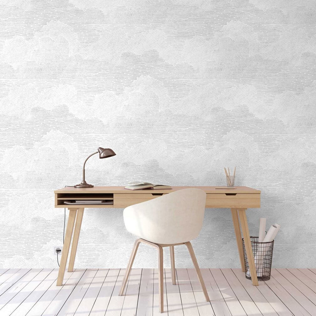 Woodchip & Magnolia Nimbostratus Mist Grey Wallpaper - WM-376