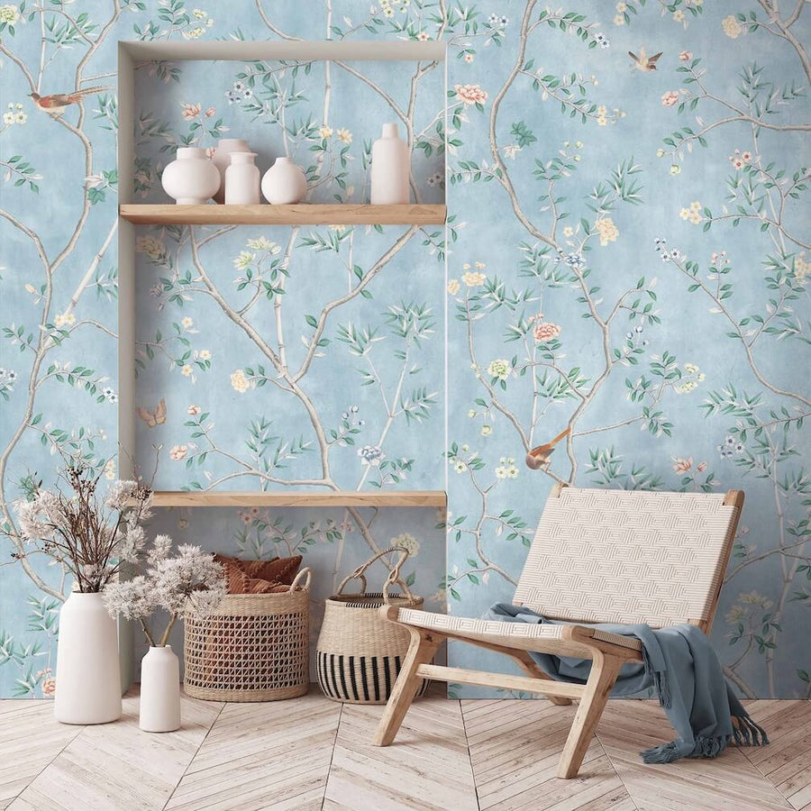 Woodchip & Magnolia Onism Sky Blue Wallpaper - WM-454-08-6P