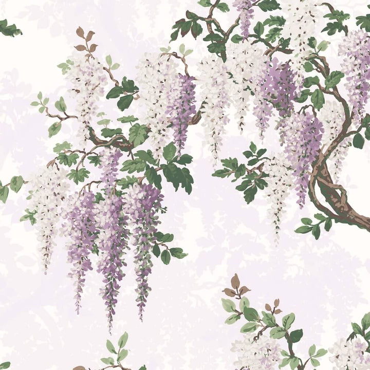 Woodchip & Magnolia Wisteria Lilac Wallpaper - WM-217/S