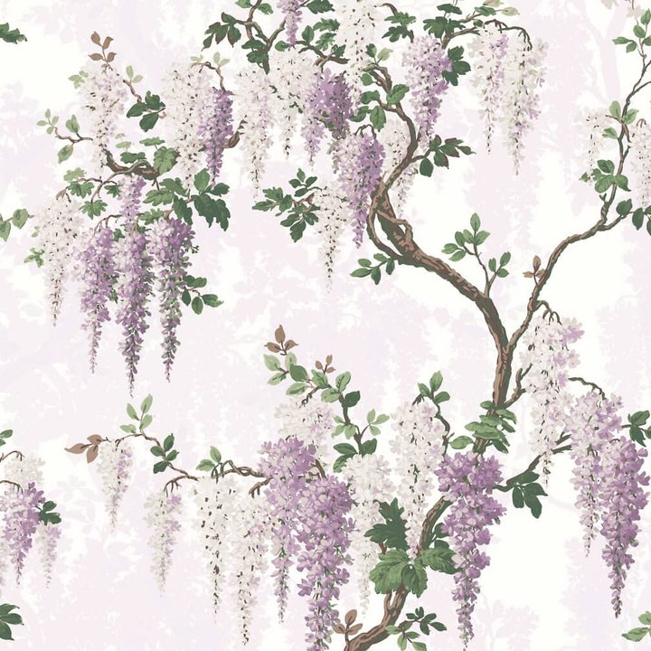Woodchip & Magnolia Wisteria Lilac Wallpaper - WM-217/S