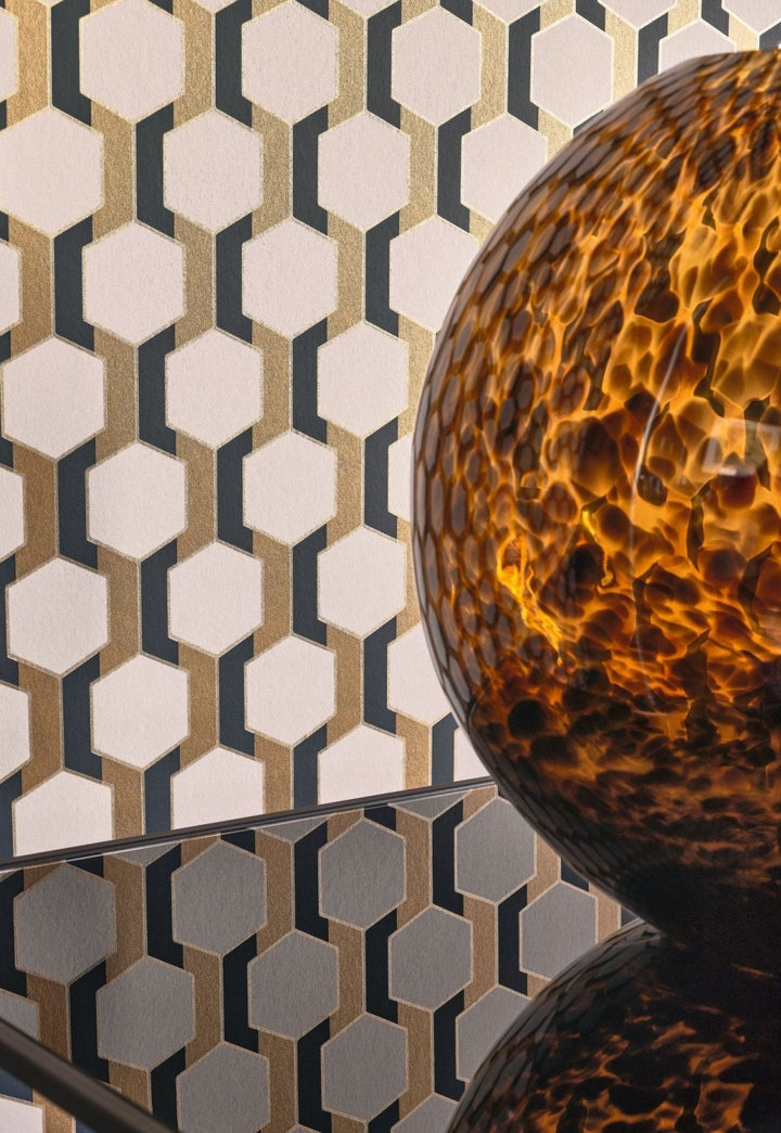 Casadeco Derby Hamilton - Mordore Wallpaper - DERB89302640