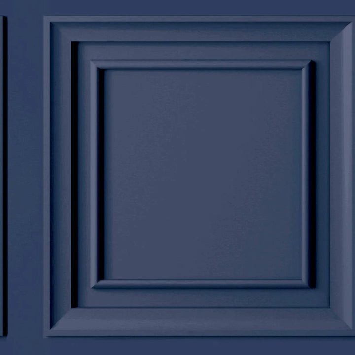 - Fresco Wood Panel Blueberry Wallpaper - 114861 - Decor Warehouse