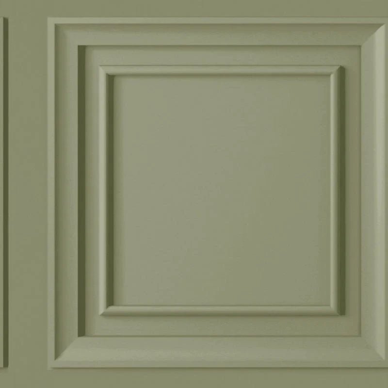 - Fresco Wood Panel Sage Wallpaper - 115077 - Decor Warehouse