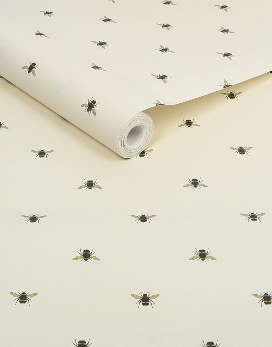 - Joules Botanical Bee Creme Wallpaper - 118544 - Decor Warehouse