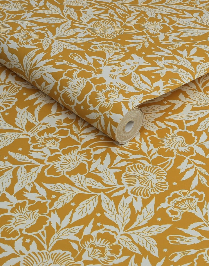 118542-Graham & Brown-Joules - Twilight Ditsy Antique Gold Wallpaper-Decor Warehouse