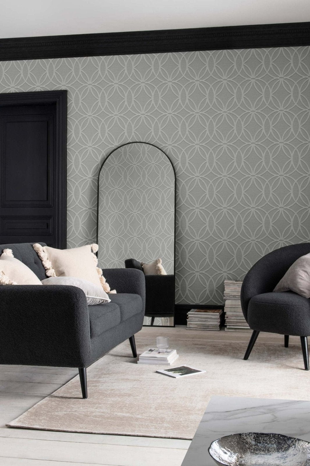 119288-Graham & Brown-Next - Luxe Eclipse Grey Wallpaper-Decor Warehouse