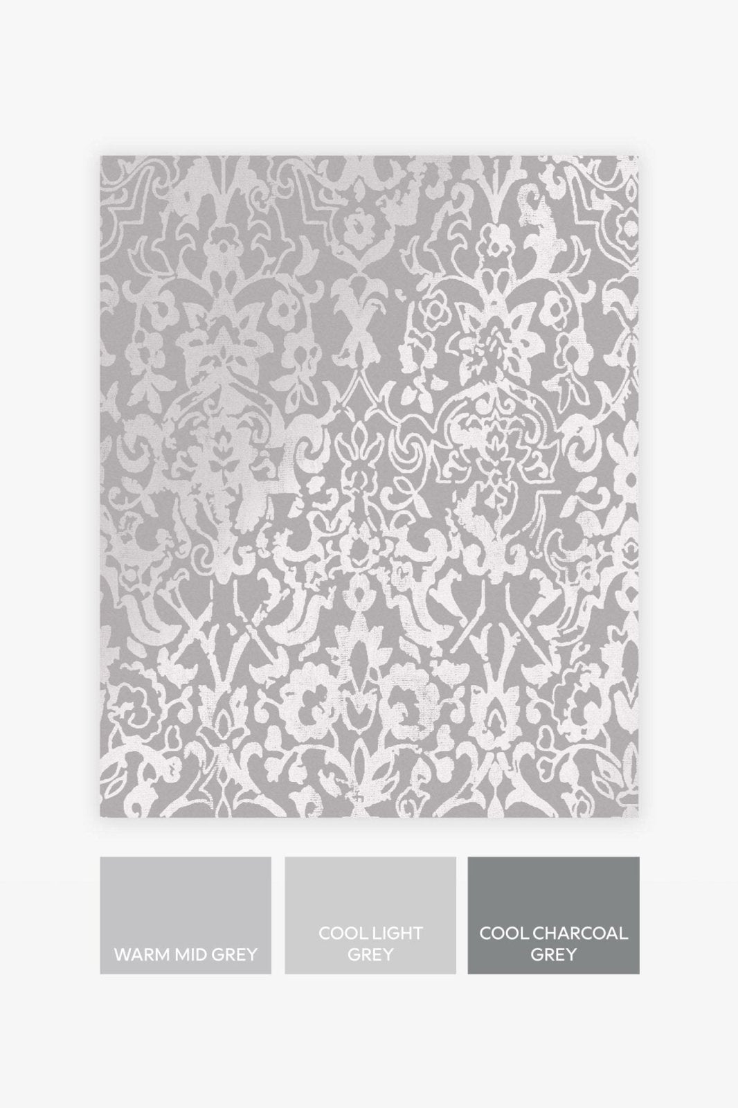 118293-Graham & Brown-Next - Majestic Damask Grey Wallpaper-Decor Warehouse