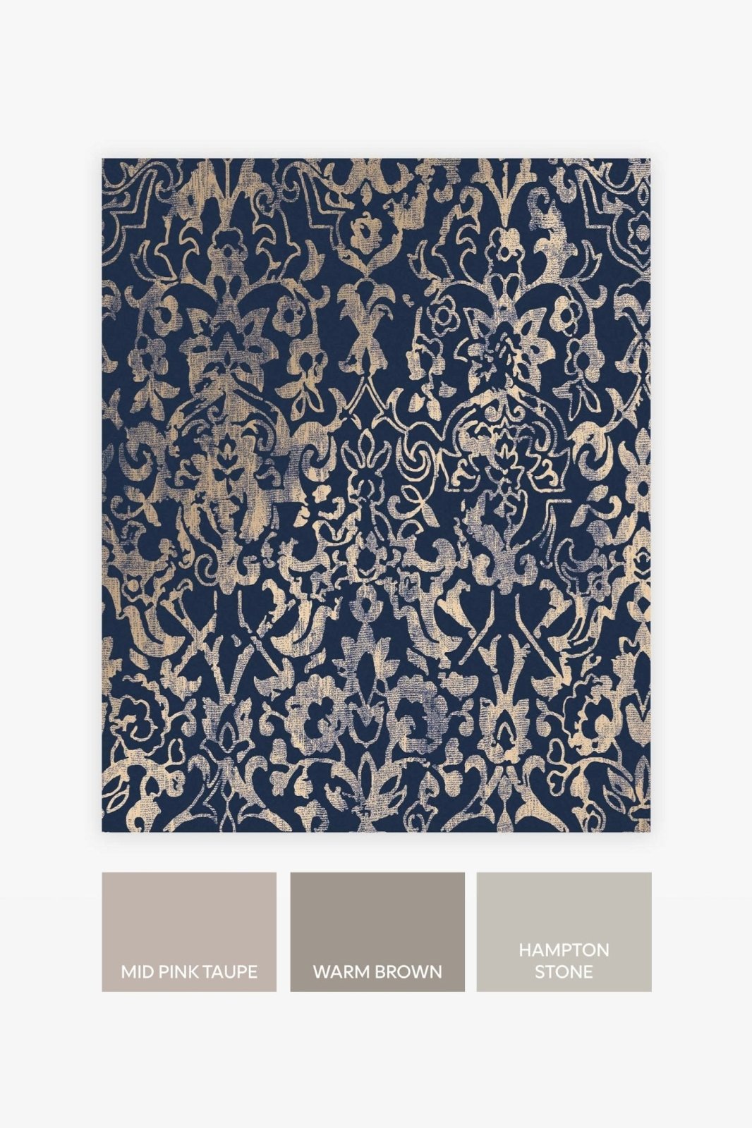 118294-Graham & Brown-Next - Majestic Damask Navy Wallpaper-Decor Warehouse