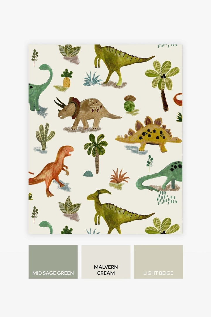 118331-Graham & Brown-Next - Prehistoric Dinosaur Friends Natural-Decor Warehouse