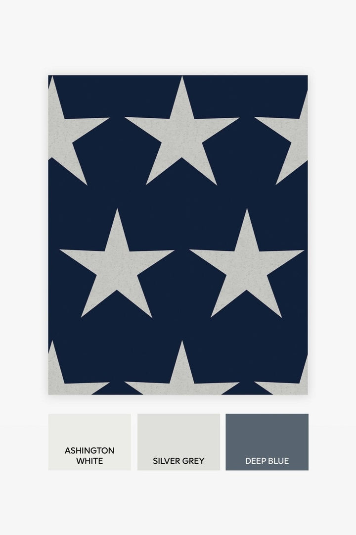 118330-Graham & Brown-Next - Stars Navy Blue Wallpaper-Decor Warehouse