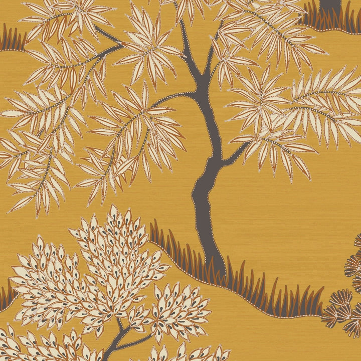 121800-Graham & Brown-Sublime - Trees Ochre Wallpaper-Decor Warehouse