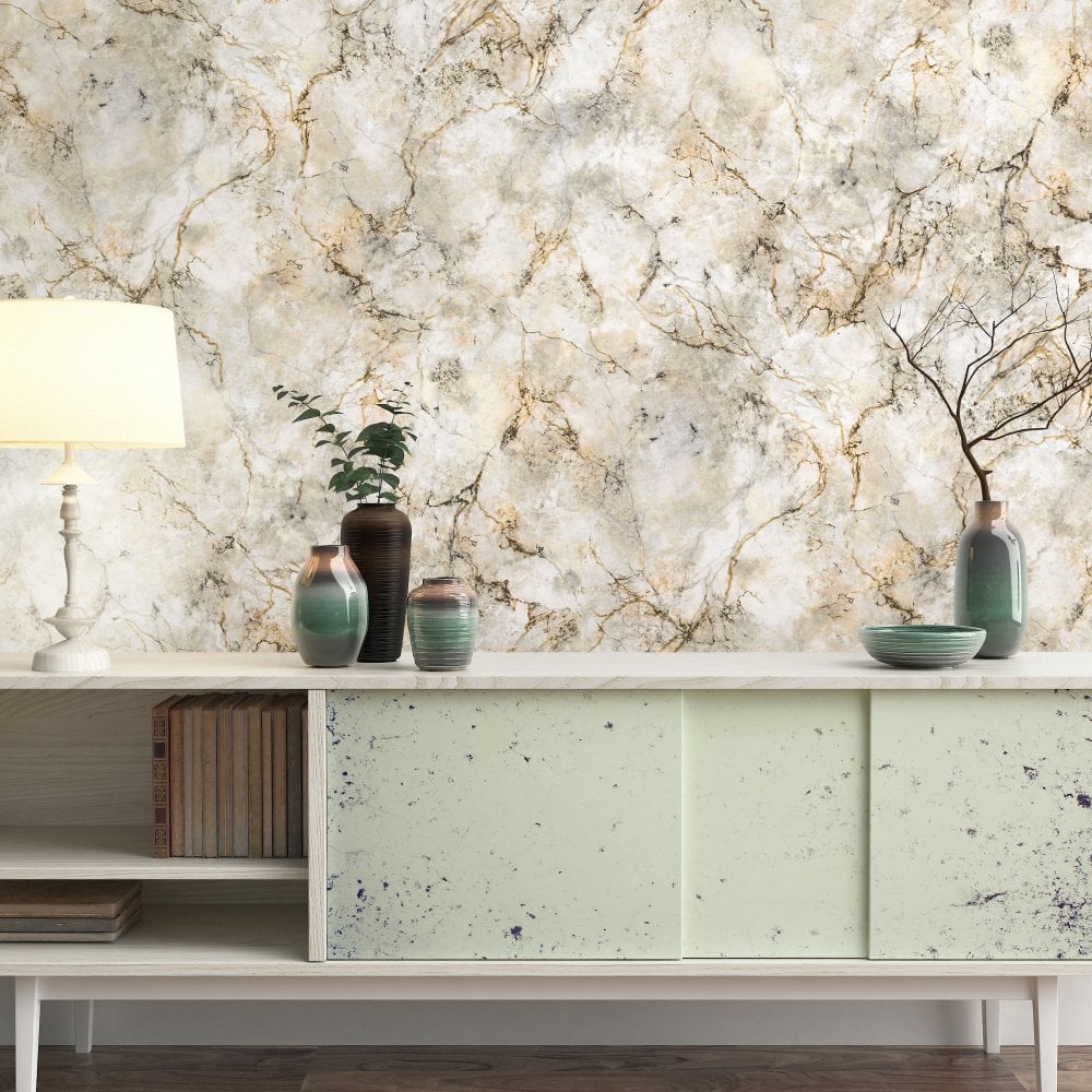 Marble effect Wallpaper - Decor Warehouse
