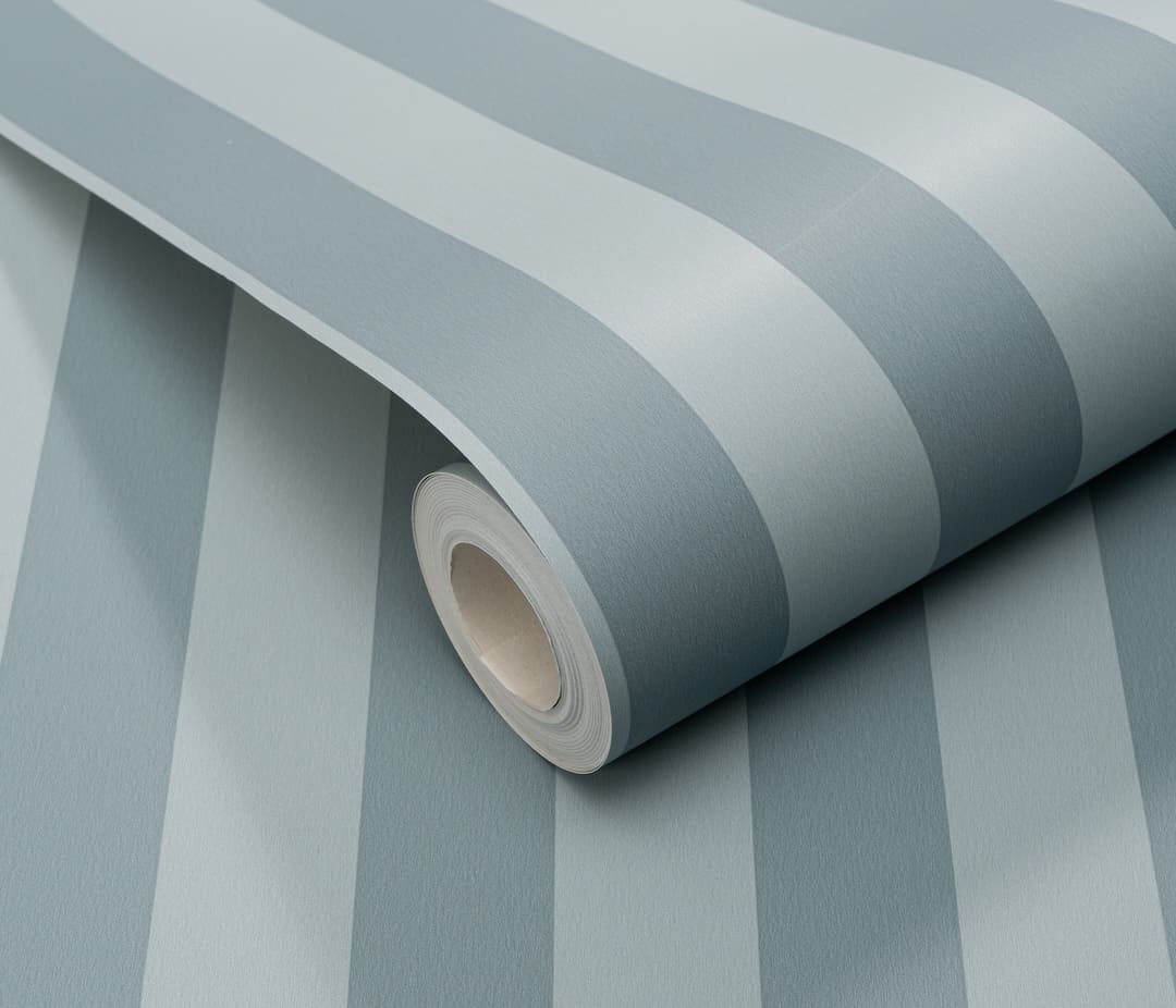 Erismann Heritage Stripe Duck Egg Wallpaper