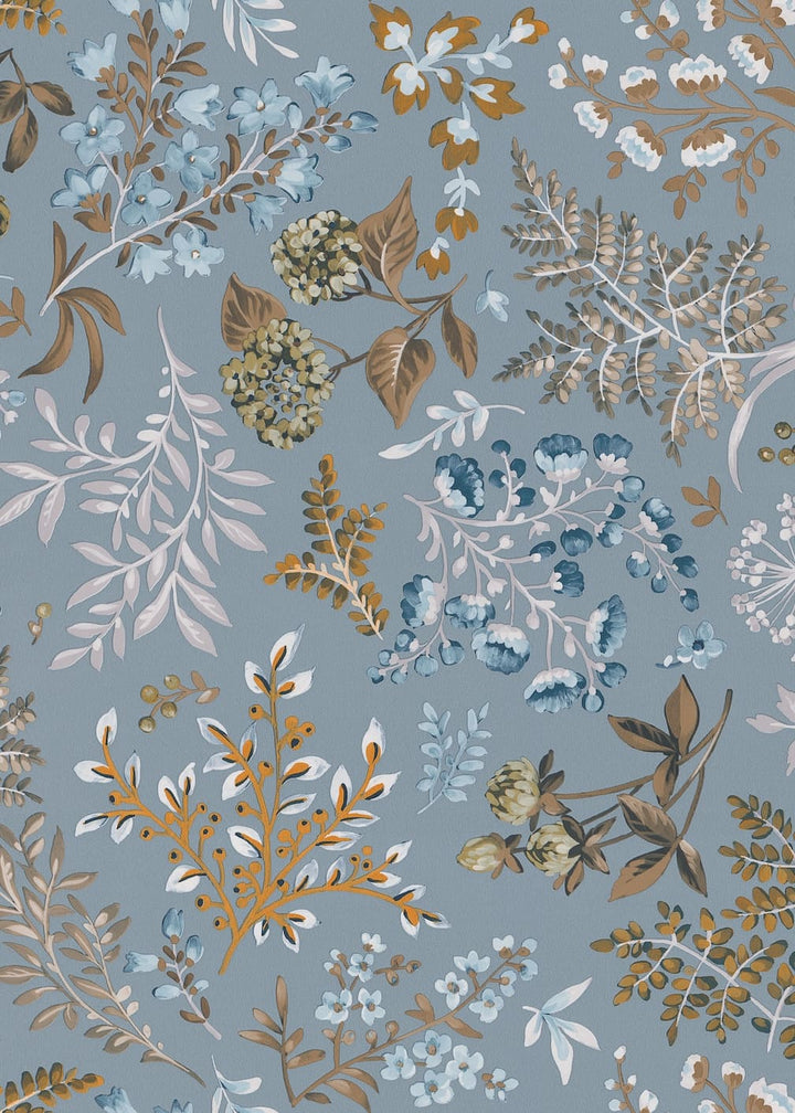 Erismann cottage Duck Egg Wallpaper