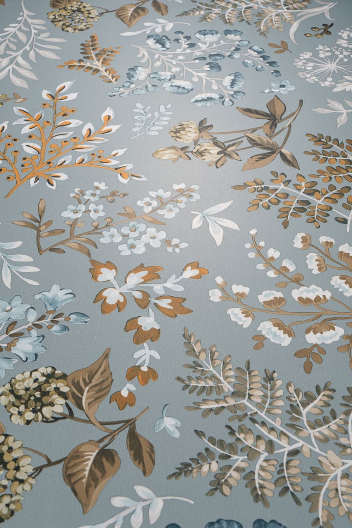 Erismann cottage Duck Egg Wallpaper